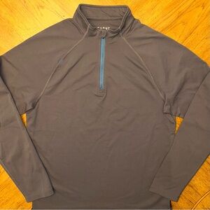 Rhone Session 1/4 Zip Pullover Mens Small Gray Golf Performance Athletic Sports